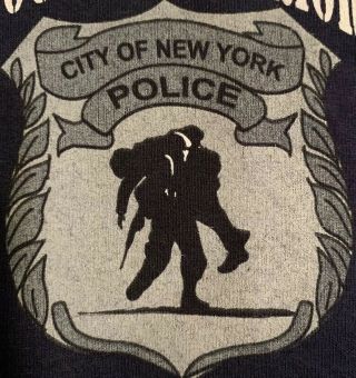 Nypd York City Police Department T - Shirt Sz L York City
