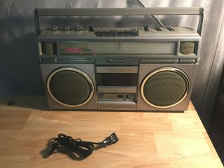 Vintage 4 Speaker Panasonic RX - 5030 Boom Box AM /FM/ Stereo Cassette 2