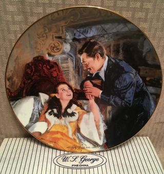 Gone With The Wind Collector Plate Scarlett And Rhett 