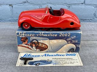 Rare Schuco Germany Tin Wind - Up 2002 Akustico Open Sports Car Ca.  1935