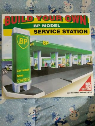 Vtg Bp Model " Build Your Own Service Station " Model 1995 - Matchbox Hot Wheels