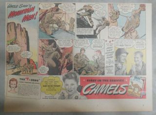 Ww 2 Camel Cigarette Ad: Us Army Mountain Troops Size: 11 X 15 Inches