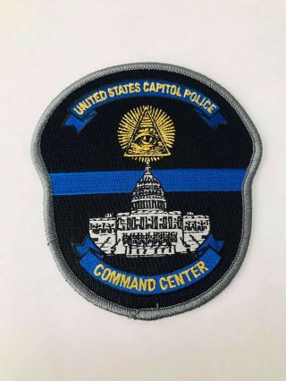 Us Capitol Washington Dc Police Department Patch Command Center Blue Line