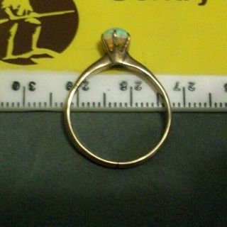 Victorian Opal Ring 10k Yellow Gold Size 7.  25