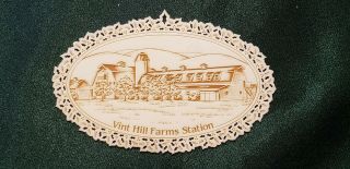 Rare Opelle Giftware By Corning " Vint Hill Farms Station " Ornament