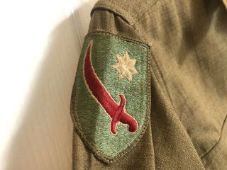 WW2 US Uniform Shirt Middle East Named 2