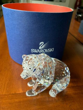 Swarovski Crystal Figurine Large Grizzly Bear