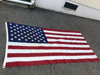 Vintage Valley Forge 100 Cotton Bunting Us 50 Star Flag (large) 57” X 112”