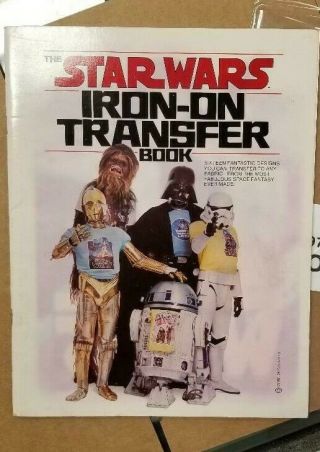 Vintage 1977 Star Wars Movie Iron - On T - Shirt Transfer Book Missing 3 Short