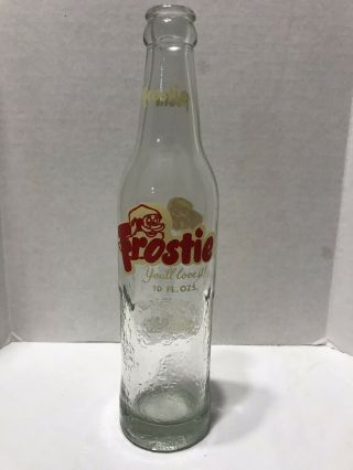 Vintage 1942 Frostie Root Beer Bottle Acl Soda Pop Bottle 10oz Camden 4 Nj