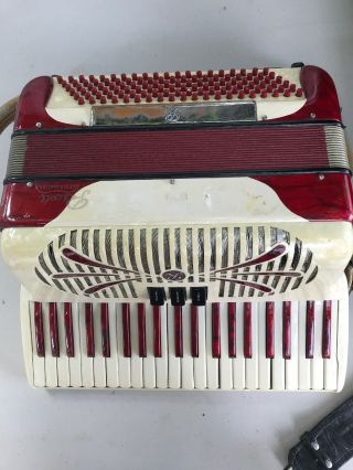 Vintage Italian Sonola Rivoli Little Maestro Accordion Straps & Case
