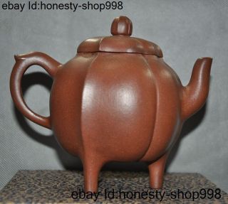 5 " Mark Old Chinese Yixing Zisha Pottery Master Hand - Carved Teapot Tea Makers Pot