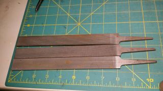(3) Vintage Grobet - Swiss - Metal Checkering 10 Inches Long File Size 00,  0,  1