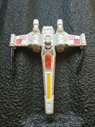 Vintage 1978 Star Wars Die Cast X - Wing Fighter Complete With Canopy Near