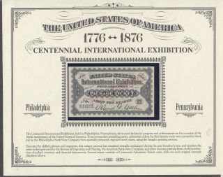 Package Ticket,  1876 Centennial International Exposition Philadelphia Pa