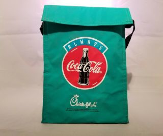 Vintage Chick Fil A And Coca - Cola Lunch Bag Lunchbox Rare Collectible 1995