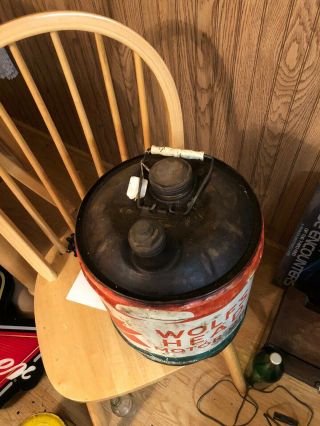 5 Gallon Wolf Head Oil Can In 2