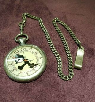 Felix The Cat By Fossil Limited Edition Quartz Pocket Watch