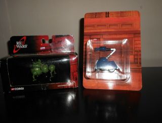 Red Dwarf Corgi Starbug And Skutter Diecast Model Toy Figures