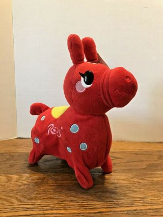 Taito Cute Rody Horse Red Ledraplastic Jammy Plush Battery Operated Walking