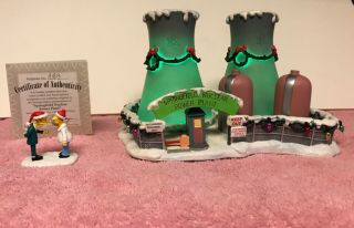 Hawthorne The Simpsons Christmas Village " Springfield Nuclear Power Plant "