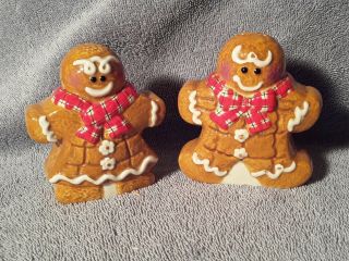 Gingerbread Salt And Pepper Shakers Mr And Mrs Gingerbread