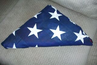 U.  S.  Military Burial Interment Flag 9.  5 X 5 Ft Valley Forge Best 100 Cotton