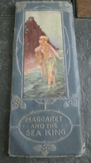 Margaret And The Sea King Small Booklet Litho Old Book Bookmark