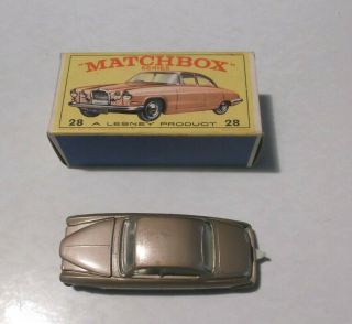 Vintage Matchbox Series Lesney 28 Mark Ten Jaguar W/box 1970
