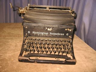 Antique Remington Noiseless Model 6 Typewriter Serial X234347 Needs Cleaning