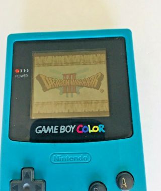 Teal Nintendo Game Boy Color Handheld Game Console