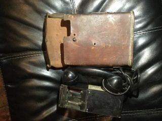 Ww2 Wwii Us Army Signal Corps Ee - 8 - A Crank Field Phone W/ Case Missing Strap