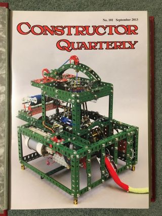 Constructor Quarterly Meccano Issues 101 - 109,  September 2013 To September 2015