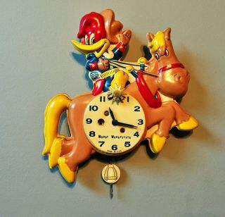 1959 Walter Lantz Productions Woody Woodpecker Clock