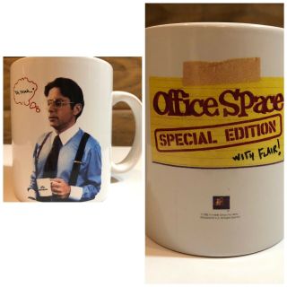 Office Space Coffee Mug Special Edition " Um Yeah " Bill Lumbergh Initech 2005