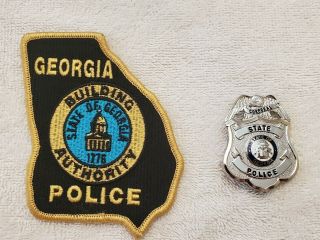 Vintage Obsolete Georgia Capital Police Corporal Badge And Patch