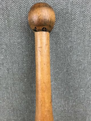 Single Vintage Wood Juggling Pin 16.  5 