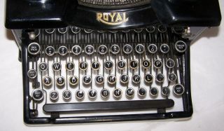 Antique Royal Model 10 Typewriter w/Beveled Glass Sides 2
