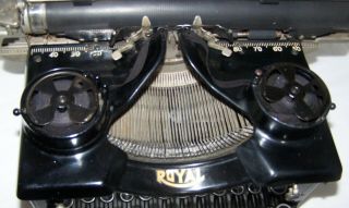 Antique Royal Model 10 Typewriter w/Beveled Glass Sides 3