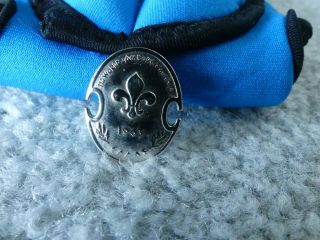 1963 Greece Scout World Jamboree Silver Souvenir Pin 3