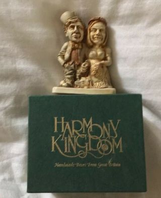 Harmony Kingdom The Big Day - Cake Topper/ Figurine Royal Watch Bride/groom
