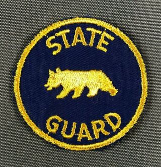 Ww2 California State Guard Ssi Patch Xlnt Unsewn 874l