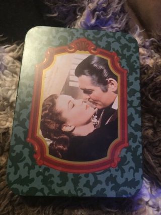 Gone With The Wind Factory Double Deck Playing Cards 1989 Tin Turner