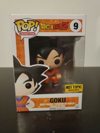 Funko Pop Animation Dragonball Z Goku 9 Hot Topic Exclusive With Protector