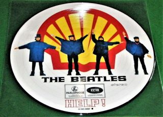 The Beatles Help Shell Picture Disc Vinyl Lp Holland Rare Unplayed