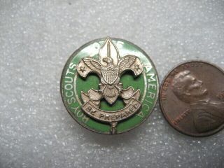 . Vintage Pin Bsa Boy Scouts Of America,  Sterling,  1930s