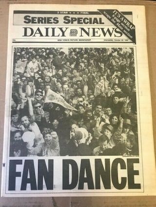 York Daily News: Oct 29 1986,  York Mets World Series Special Celebration