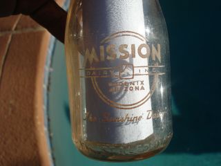 Rare Mission Dairy Inc.  Phoenix,  Arizona.  1/2 Pint