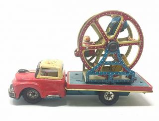 Nomura Ferris Wheel Truck Tin Toy Japan 1950