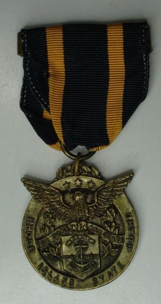 Rhode Island State Guard Wwii Reserve Services Medal And Ribbon